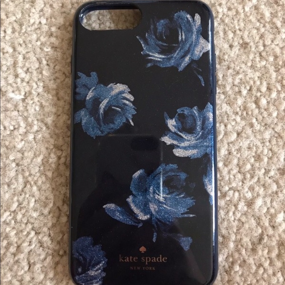Kate Spade blue rose iPhone 7/8 Plus case